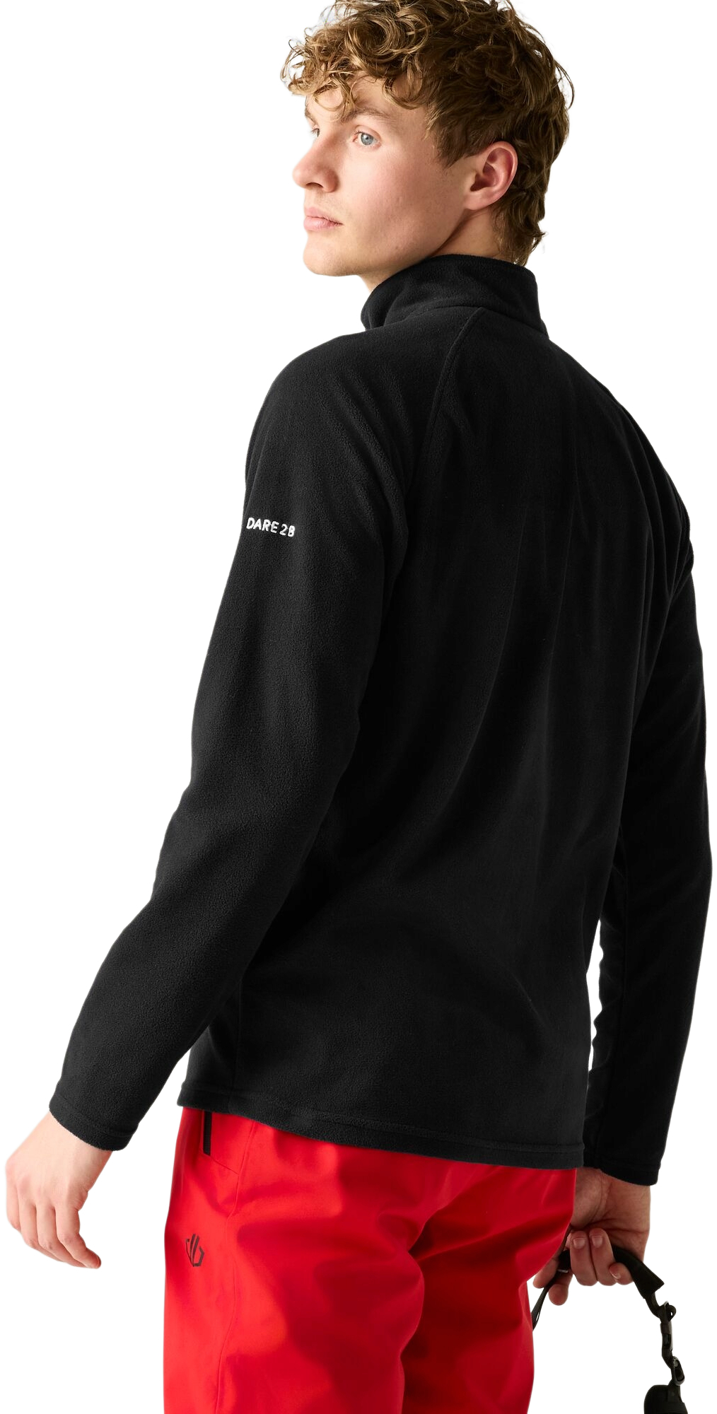 Лонгслів чоловічий Dare2B Freethink II Half Zip Fleece DMA473-800 S чорнийфото