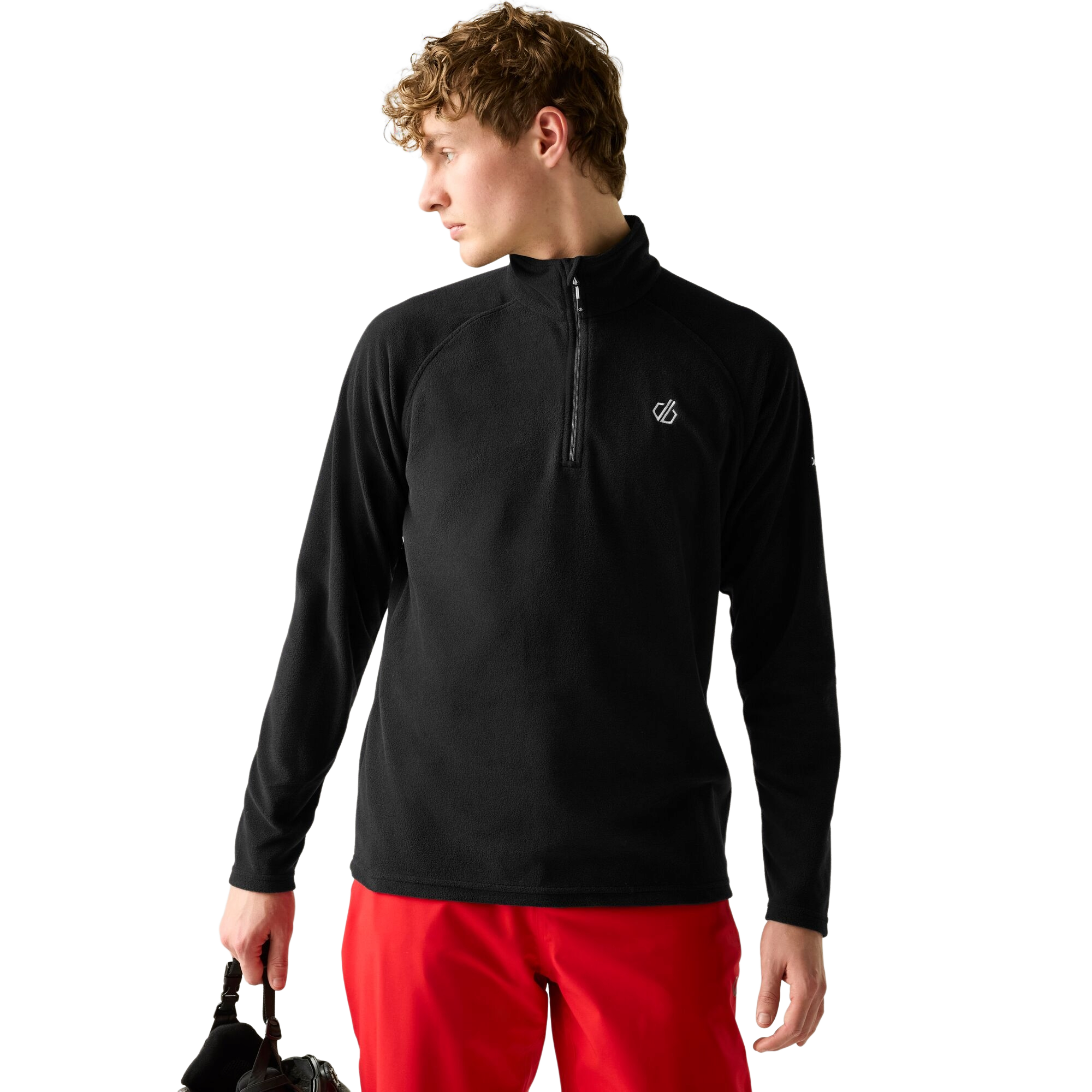 Лонгслів чоловічий Dare2B Freethink II Half Zip Fleece DMA473-800 S чорнийфото