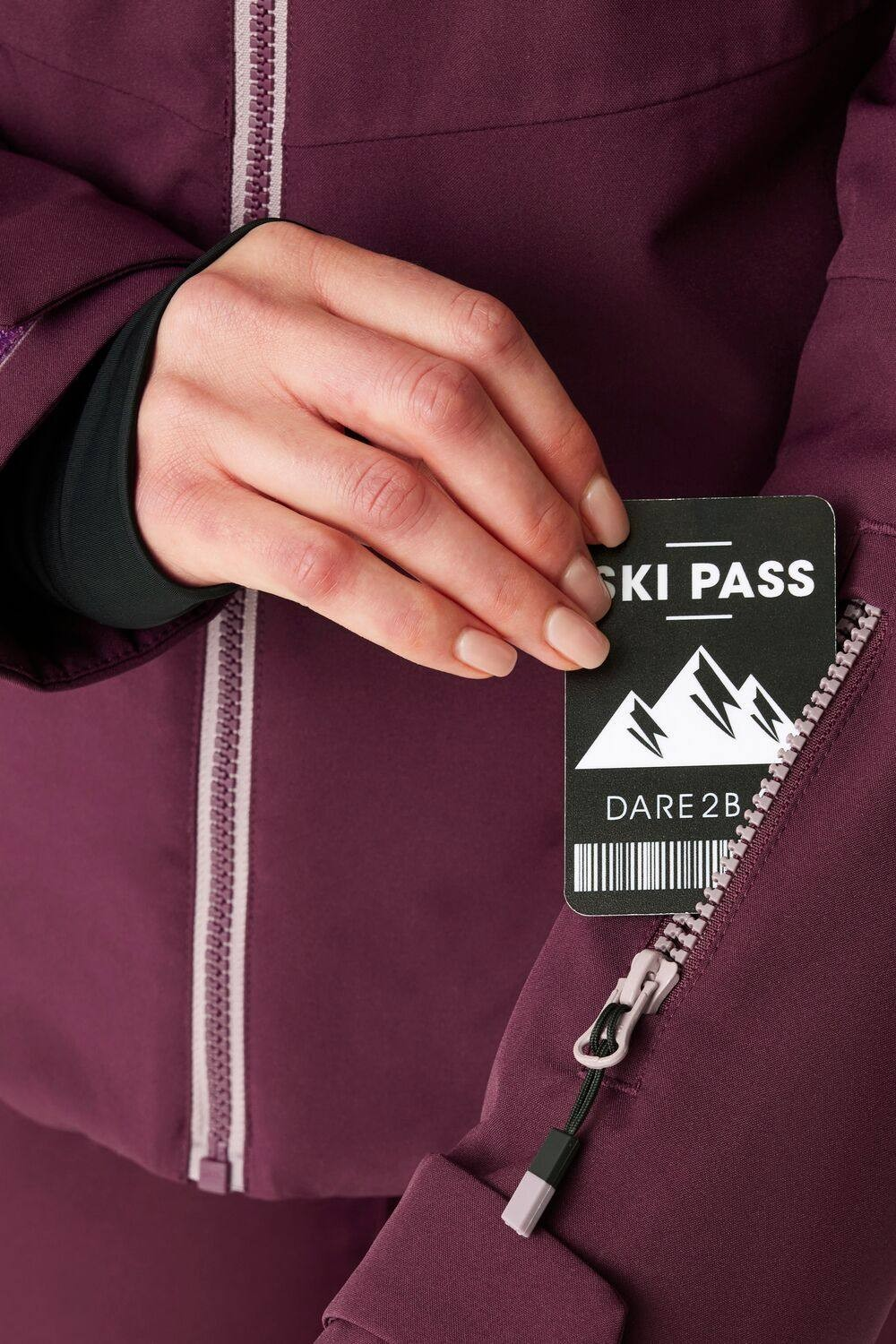 Куртка гірськолижна жіноча Dare2b Iced Jacket DWP619-0G3 12 сливова фото4