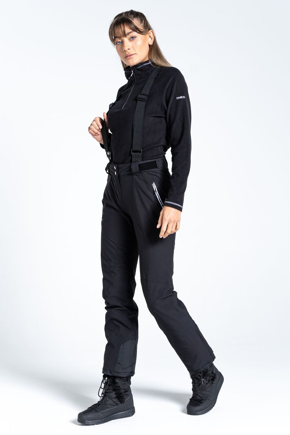 Штаны горнолыжные женсие Dare2b Effused II Pant DWW486-800 14 черные фото4