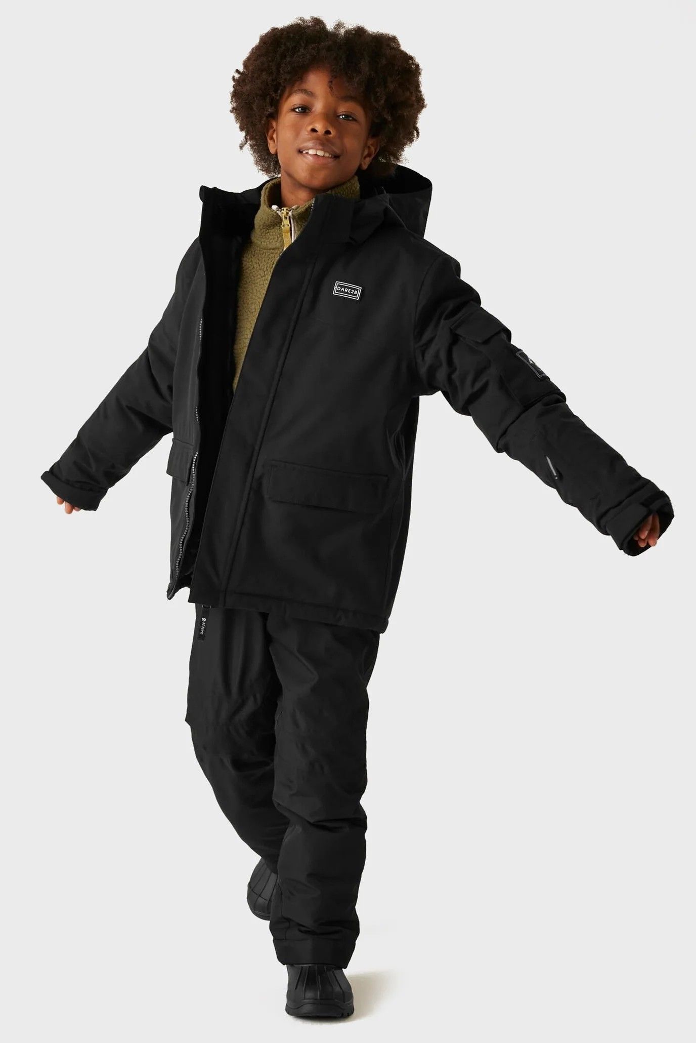 Куртка горнолыжная Детям Dare2b Shredder Jacket DKP560-800 9-10 черная фото3