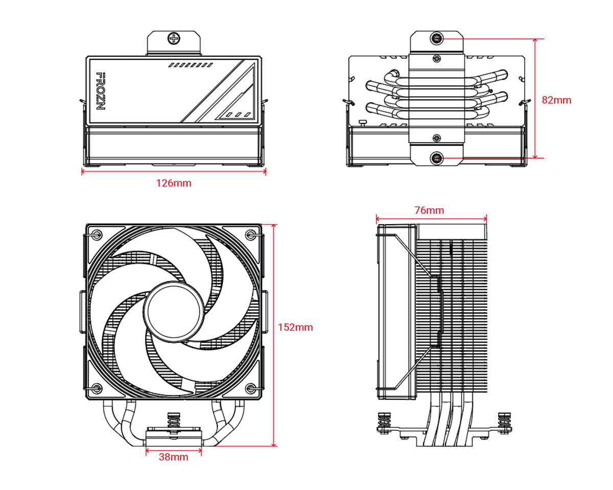 Процесорний кулер ID-Cooling FROZN A410 SE ARGB (FROZN A410 SE ARGB) фото