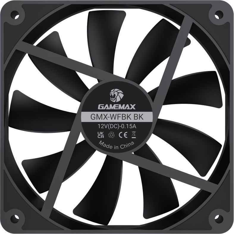 Корпусный вентилятор GAMEMAX GMX-WFBK-BK (GMX-WFBK-BK) фото5