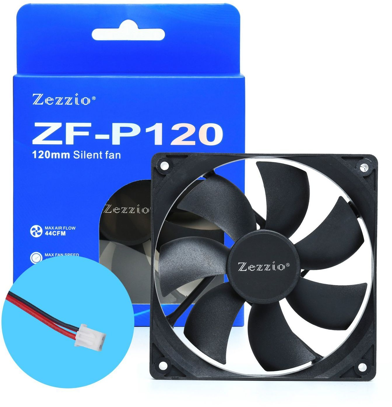 Корпусний вентилятор Zezzio ZF-P120 (ZF-P120)фото5