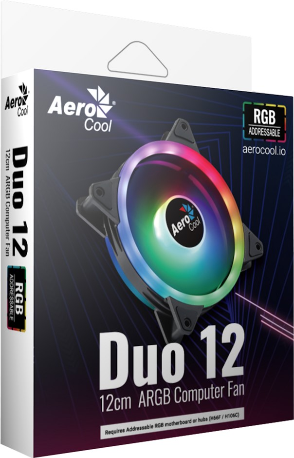 Корпусний вентилятор AEROCOOL Duo 12 (ACF3-DU10217.11) фото