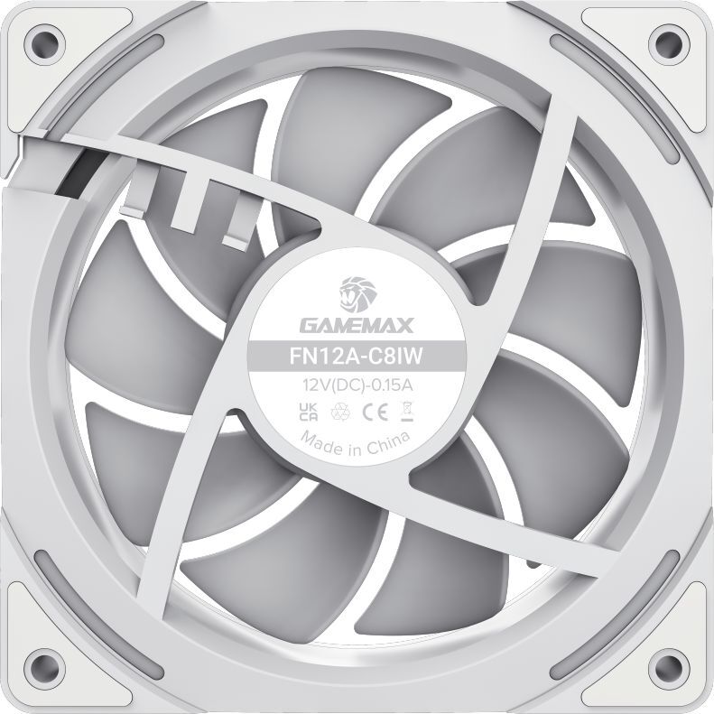Комплект корпусных вентиляторов GAMEMAX KF300 White (KF300 WH) фото5