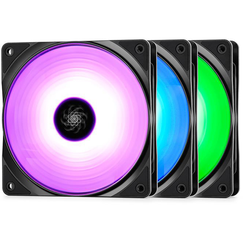 Корпусний вентилятор DEEPCOOL RF120-3 IN 1 (DP-FRGB-RF120-3C) фото