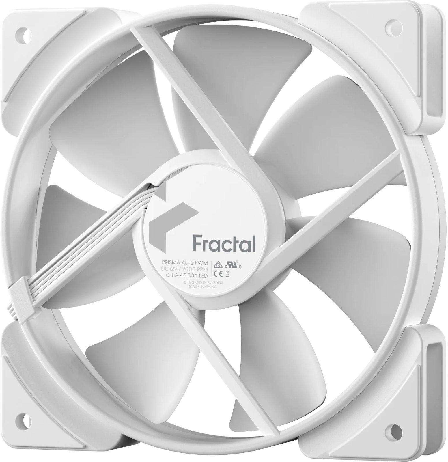 Корпусный вентилятор Fractal Design Prisma AL-12 ARGB PWM (FD-FAN-PRI-AL12-PWM-WT) фото5