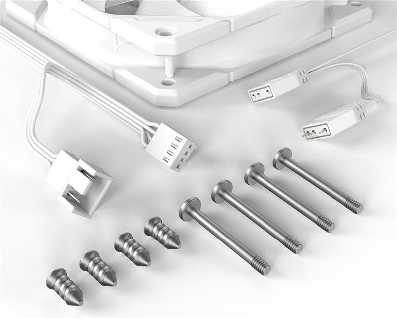 Корпусний вентилятор ID-Cooling Вентилятор ID-Cooling TF-12025-Pro ARGB White (TF-12025-PRO-ARGB-WHITE) фото