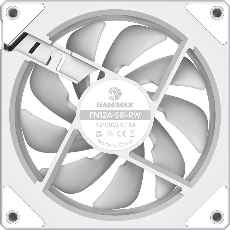 Корпусний вентилятор GAMEMAX FN12A-S8I-RW (FN12A-S8I-RW) фото10