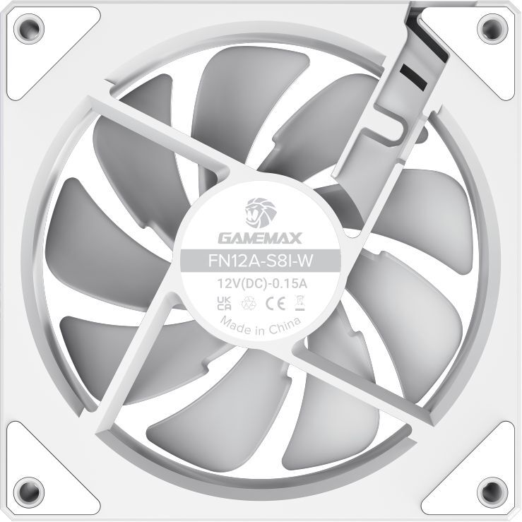 Корпусний вентилятор GAMEMAX FN12A-S8I-W (FN12A-S8I-W) фото10