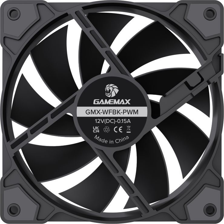 Корпусний вентилятор GAMEMAX GMX-WFBK-PWM (GMX-WFBK-PWM) фото8