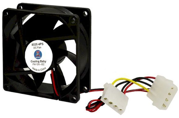 Корпусний вентилятор Cooling Baby 8025 4PS (8025 4PS)фото3