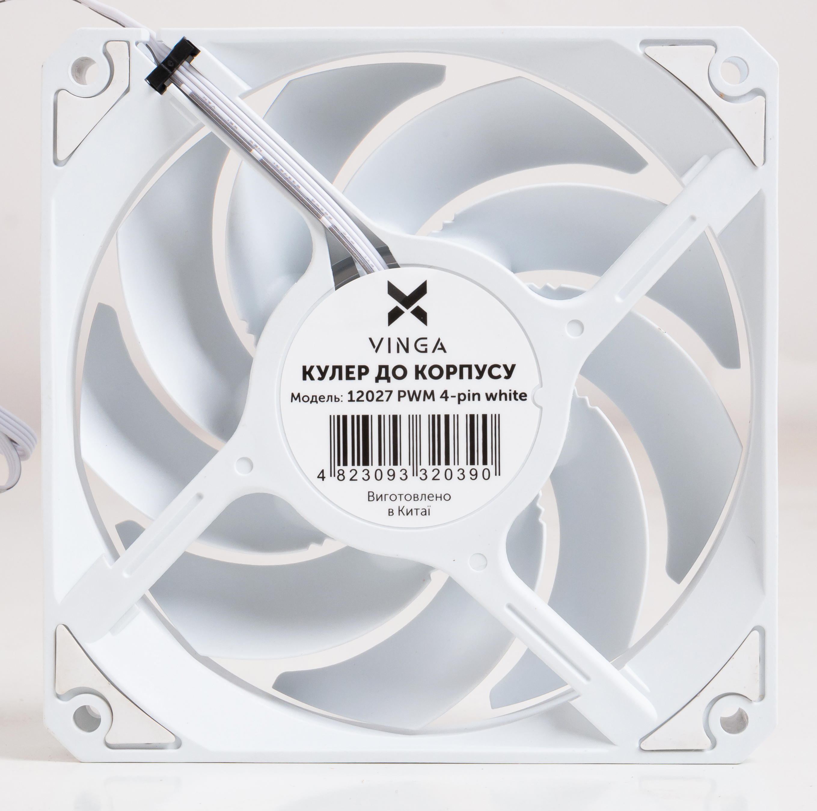 Корпусный вентилятор Vinga 12027 PWM 4-pin White (12027 PWM 4-pin white) фото3