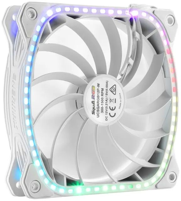 Корпусный вентилятор Enermax SquA RGB White (UCSQARGB12P-W-SG) фото5