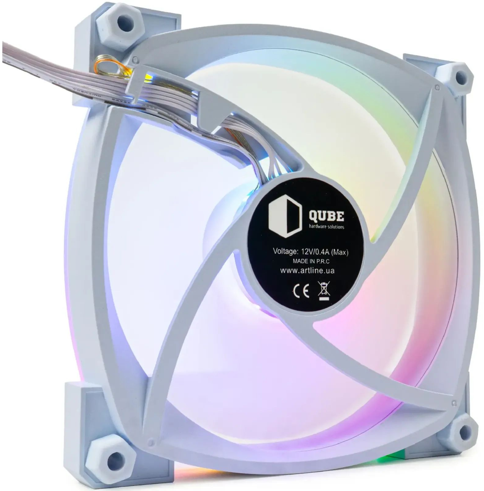 Корпусний вентилятор Qube M55-1 White (M55-1 White) фото2