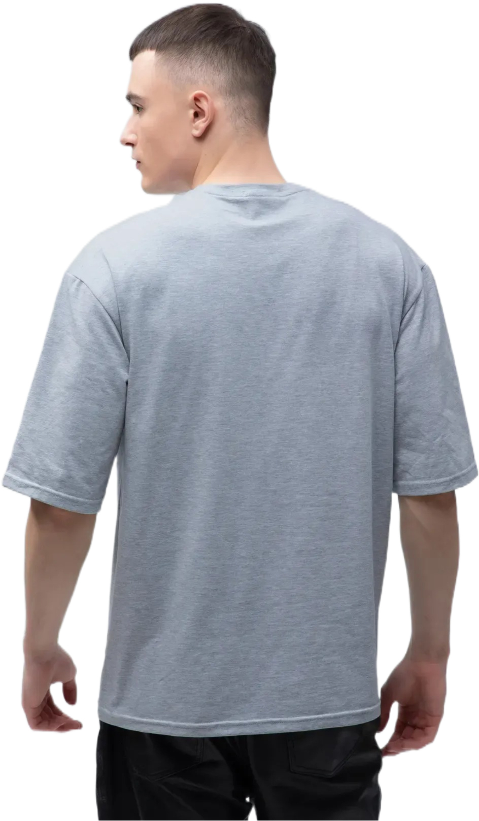 Футболка мужская хлопковая Ray U0104M-Grey Heather S/M серый меланж фото 2