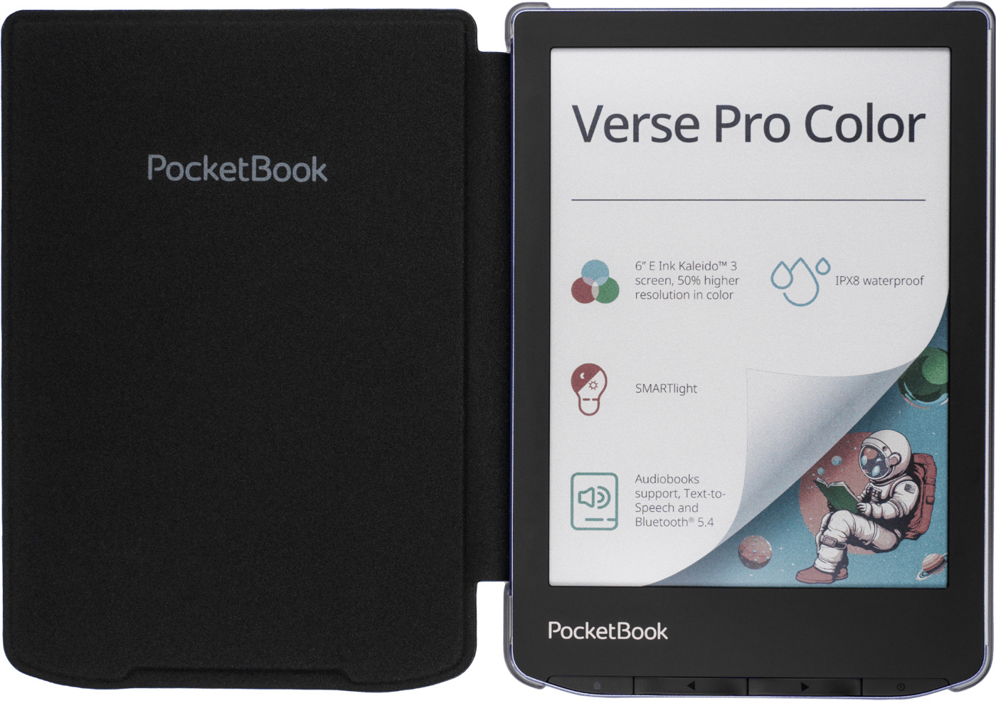 Чохол PocketBook 619_629_634 Shell-TR series Black (SH-TR-634-BK-WW)фото2