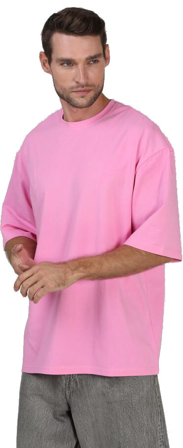 Футболка мужская хлопковая Ray U0104M-Pink L/XL розовая фото 3