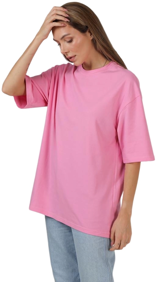 Футболка женская хлопковая Ray U0104W-Pink S/M розовая фото 3