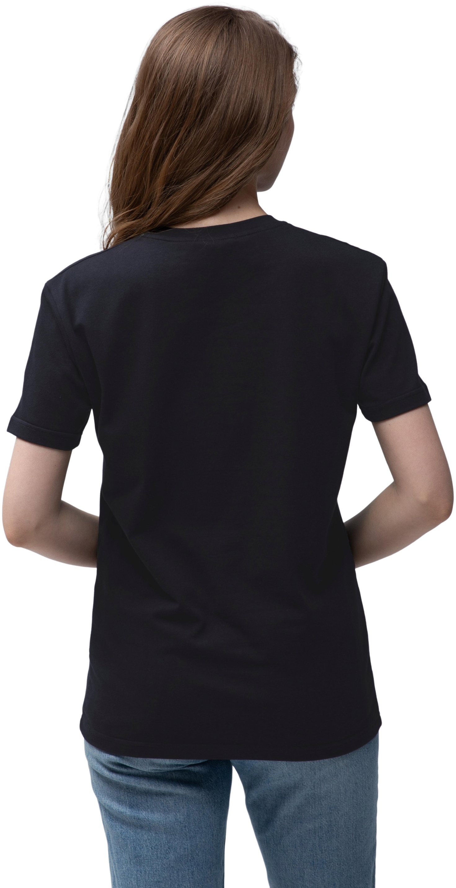 Футболка женская хлопковая Ray Рremium Fit U0102W-Black XXL черная фото 2