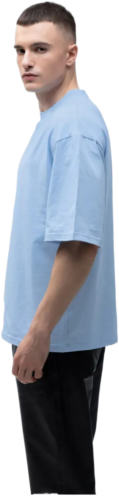 Футболка мужская хлопковая Ray U0104M-Sky Blue S/M голубая фото 3