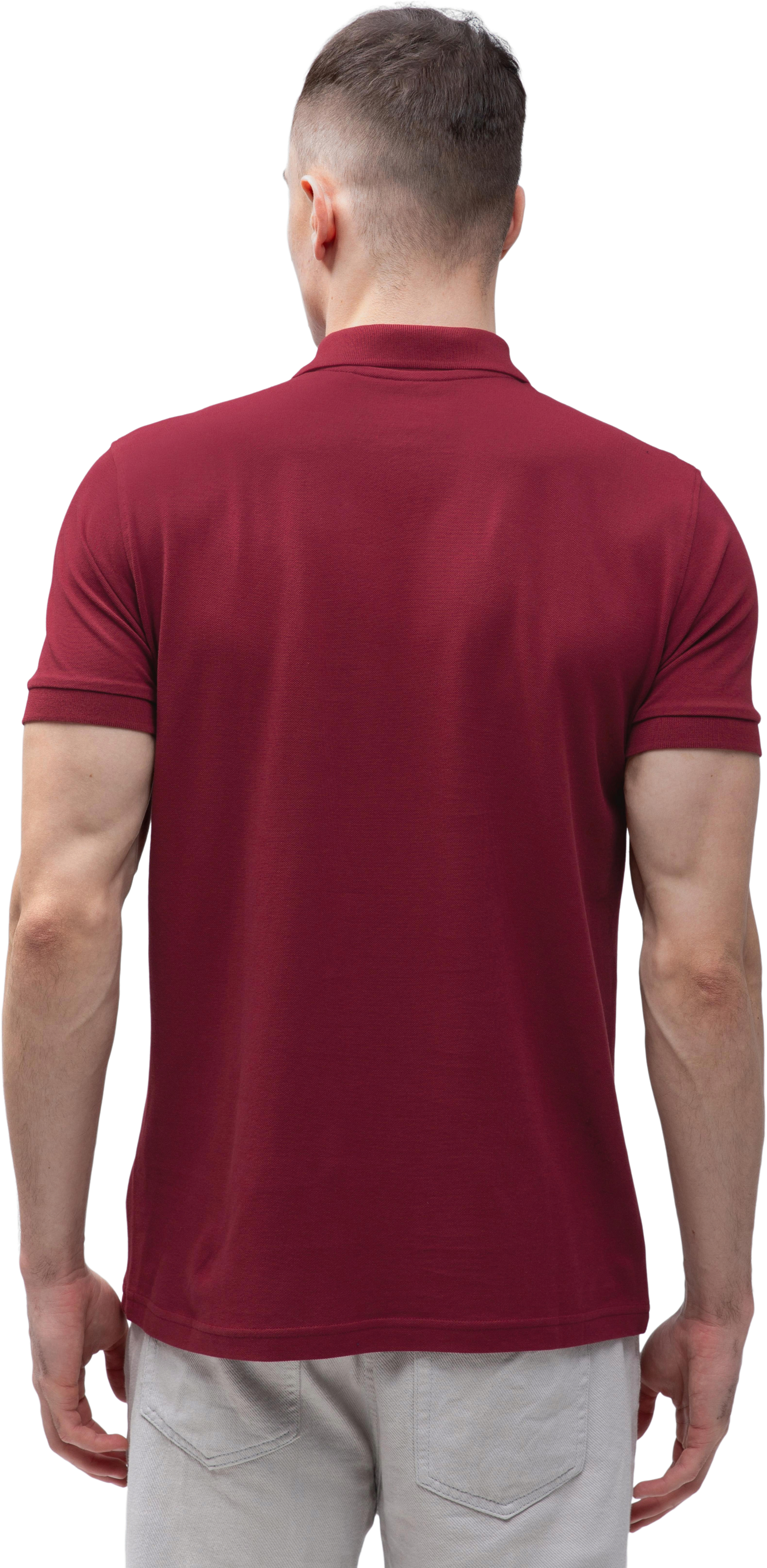 Поло чоловіче бавовняне Stedman Lux ST9060-BOD S бордовефото2