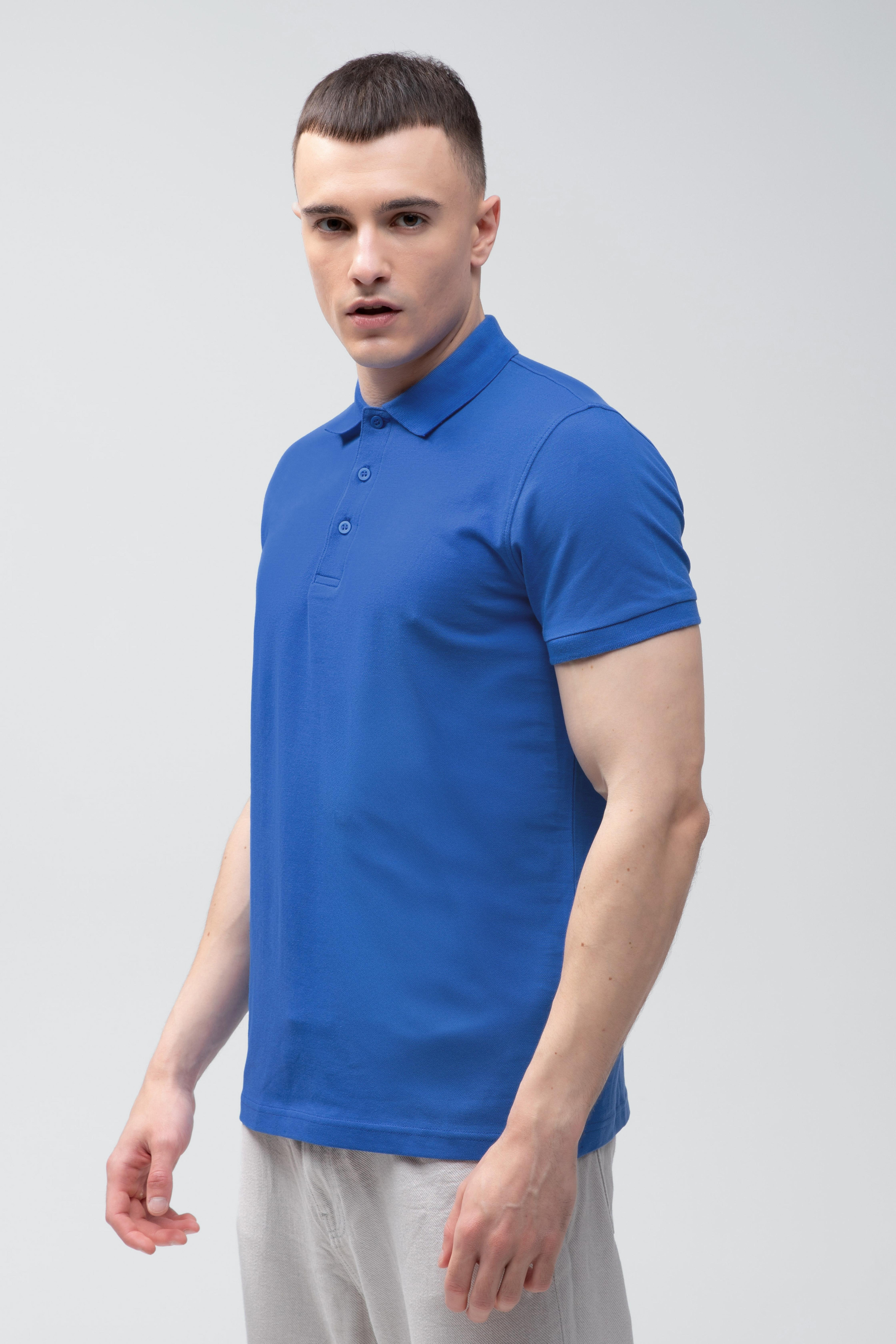 Поло чоловіче бавовняне Stedman Lux ST9060-BRR L волошковефото4