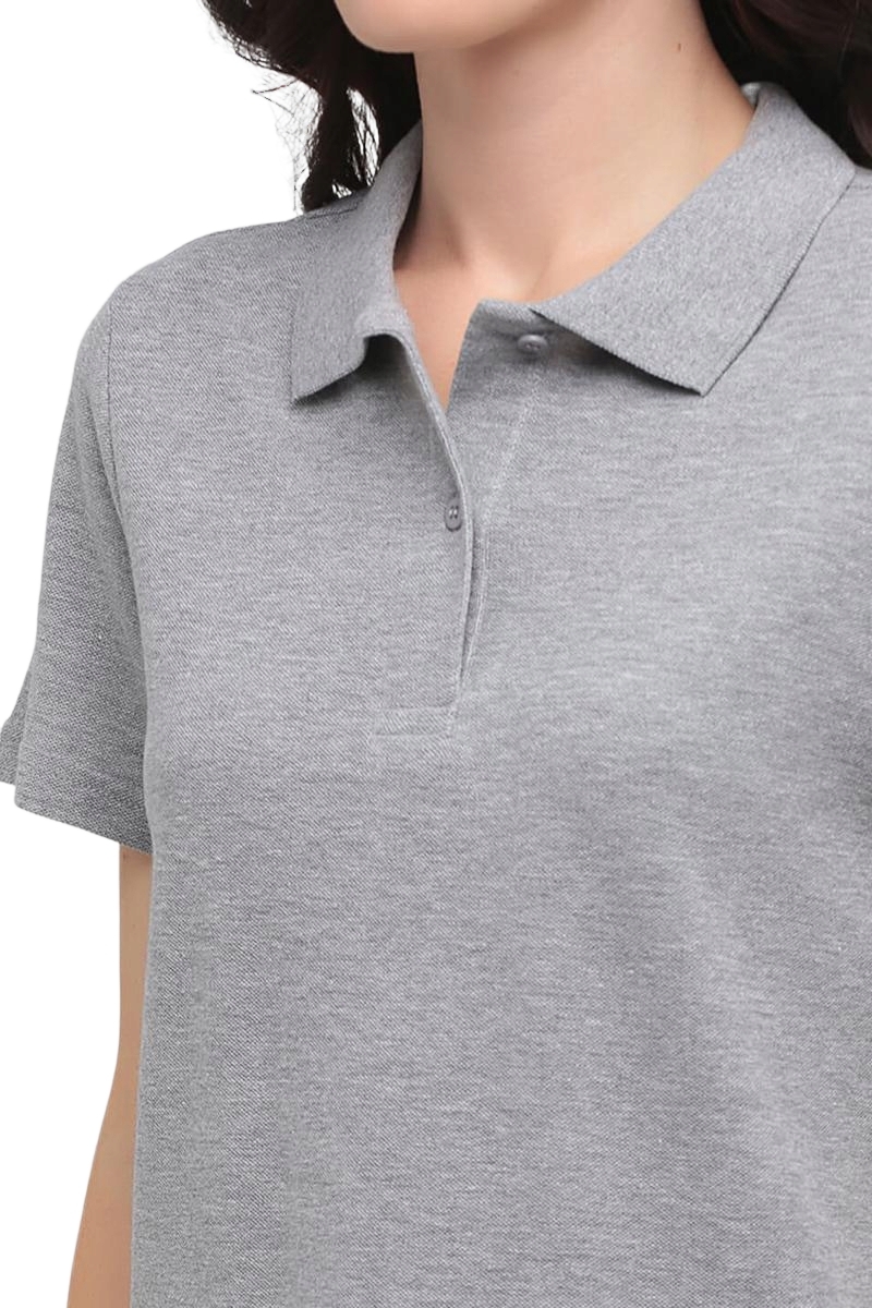Поло жіноче бавовняне Stedman ST3100-GYH XL сірий меланжфото4