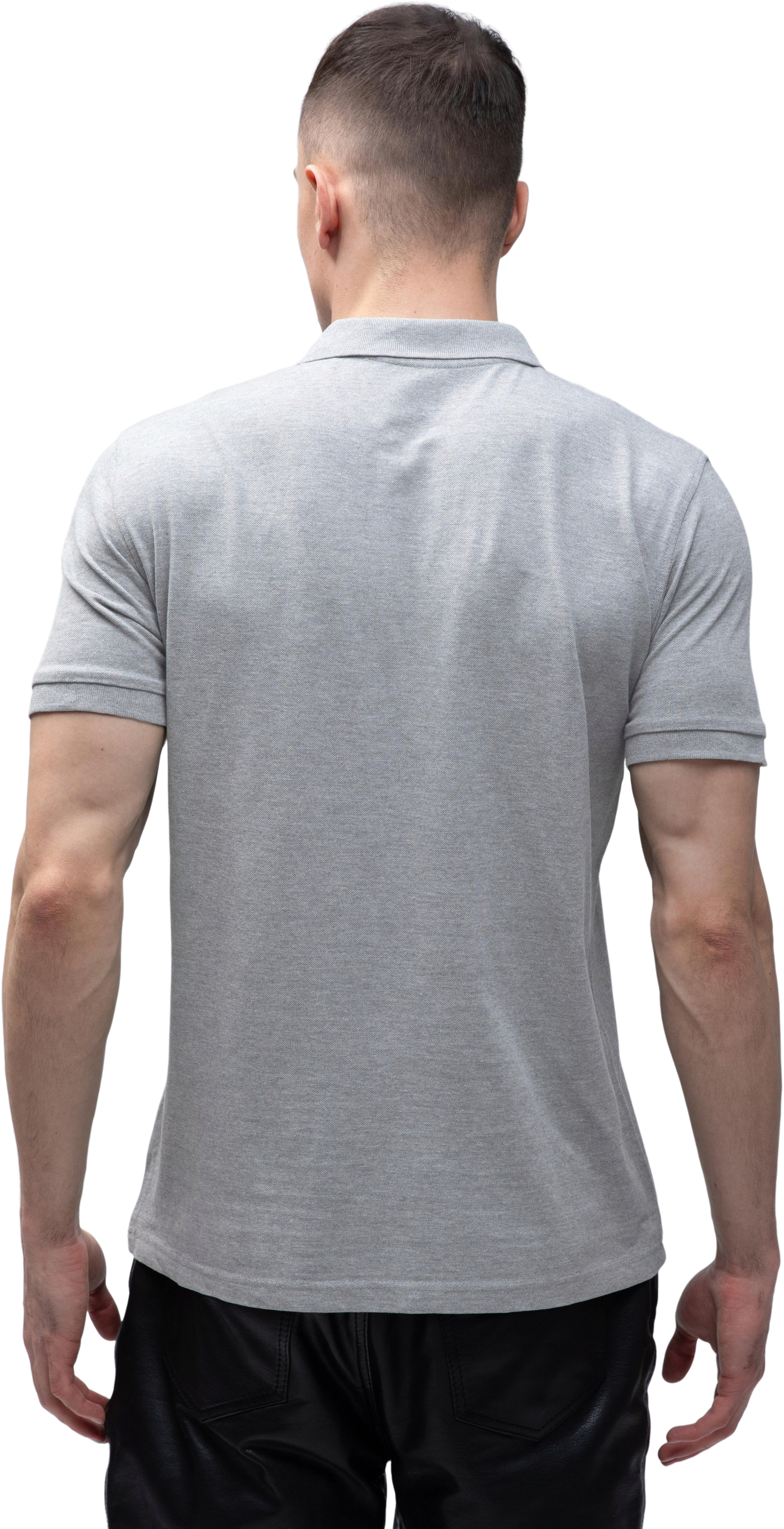 Поло чоловіче бавовняне Stedman ST9060-GYH XXL сірий меланжфото2