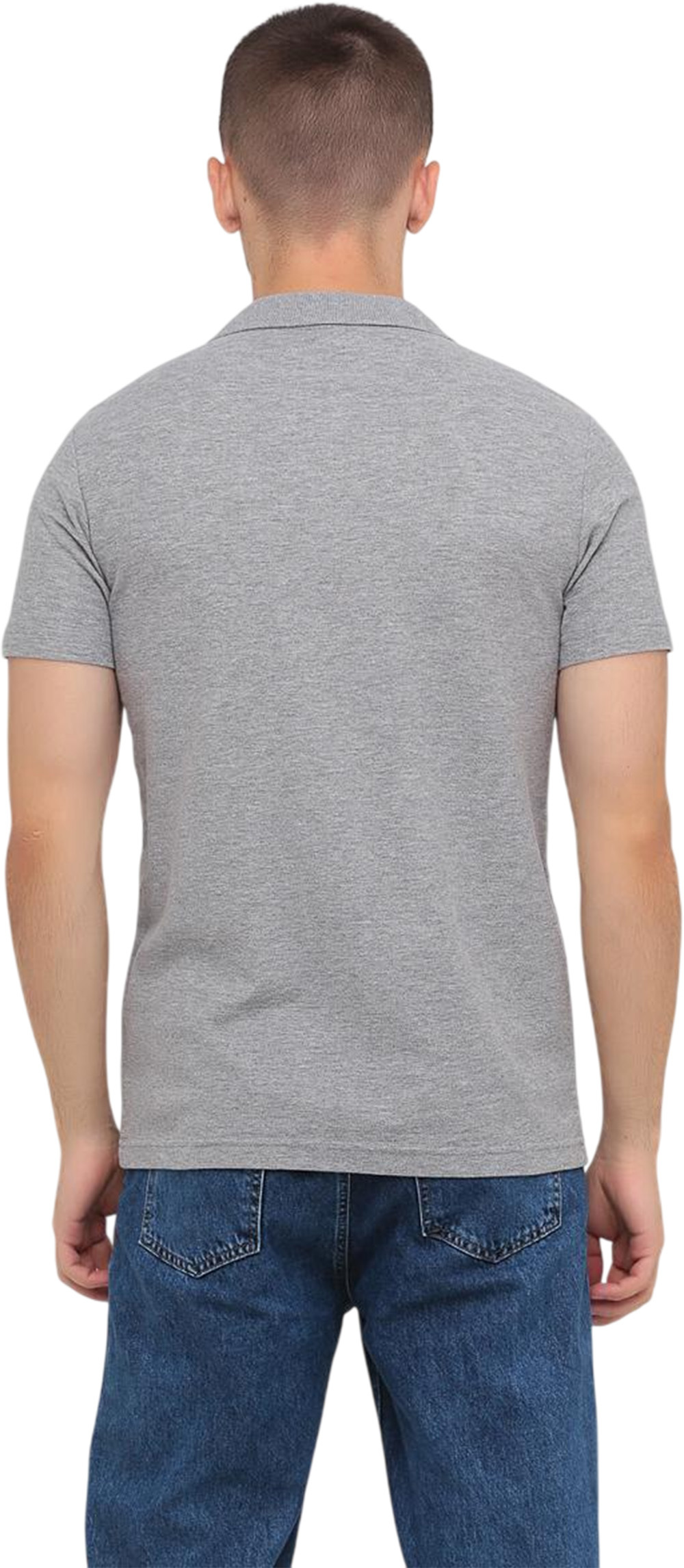 Поло чоловіче бавовняне Stedman ST3000-GYH L сірий меланжфото