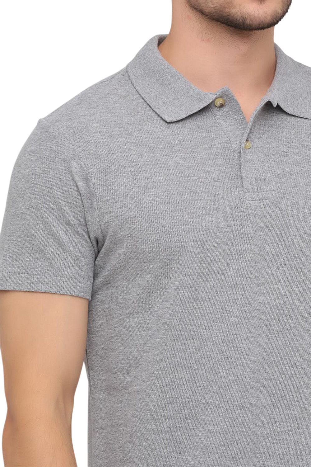 Поло чоловіче бавовняне Stedman ST3000-GYH L сірий меланжфото