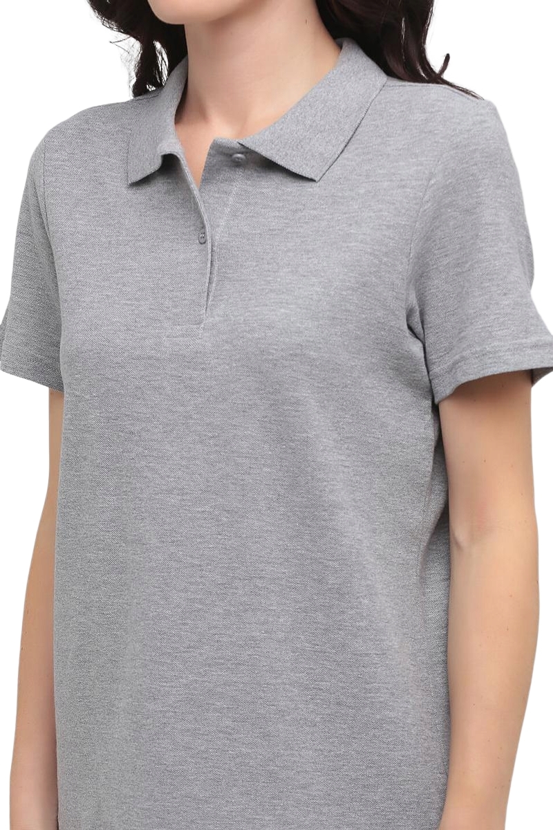 Поло жіноче бавовняне Stedman ST3100-GYH L сірий меланжфото3