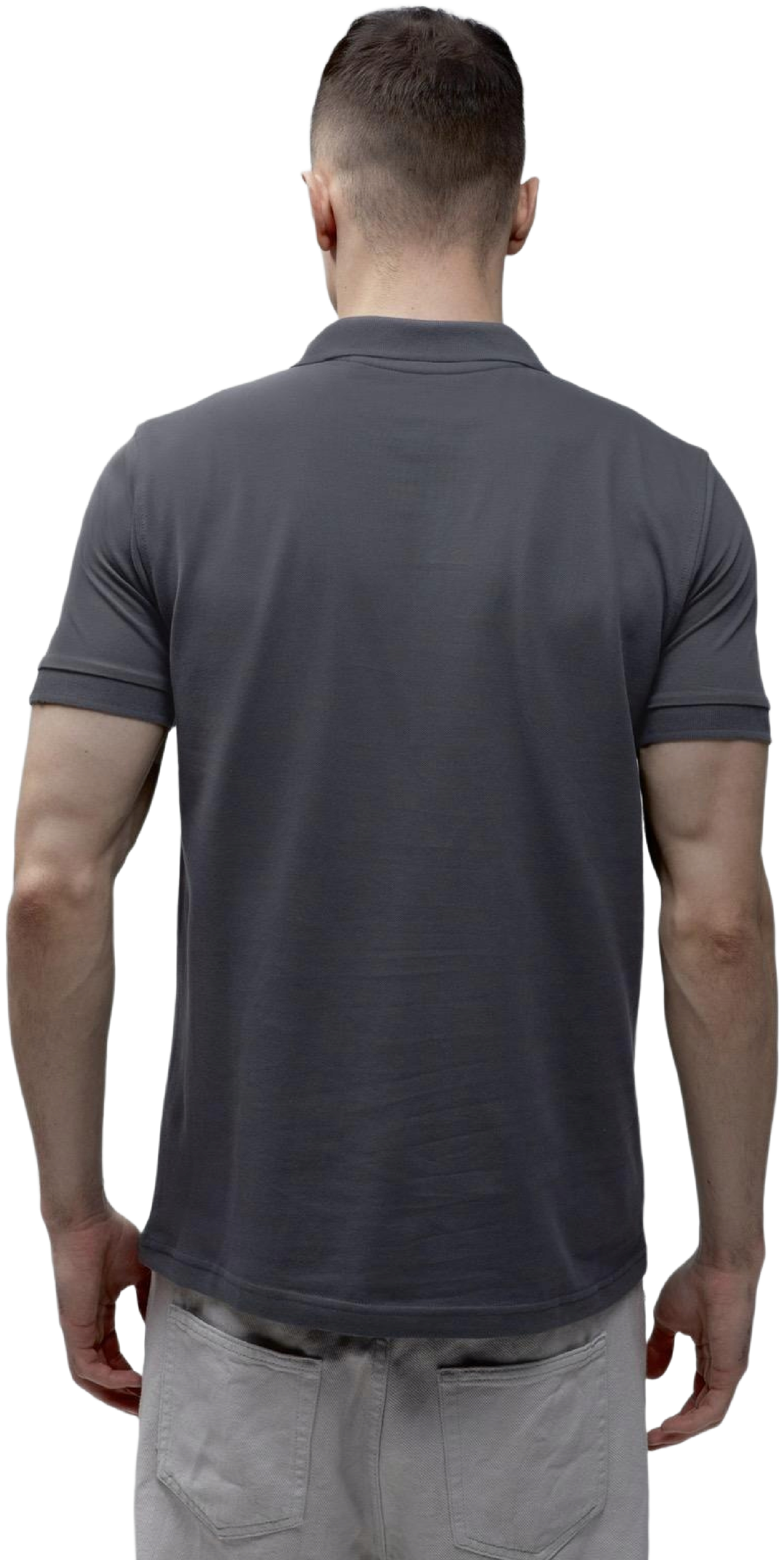 Поло чоловіче бавовняне Stedman ST9060-SLG XL темно-сірефото2
