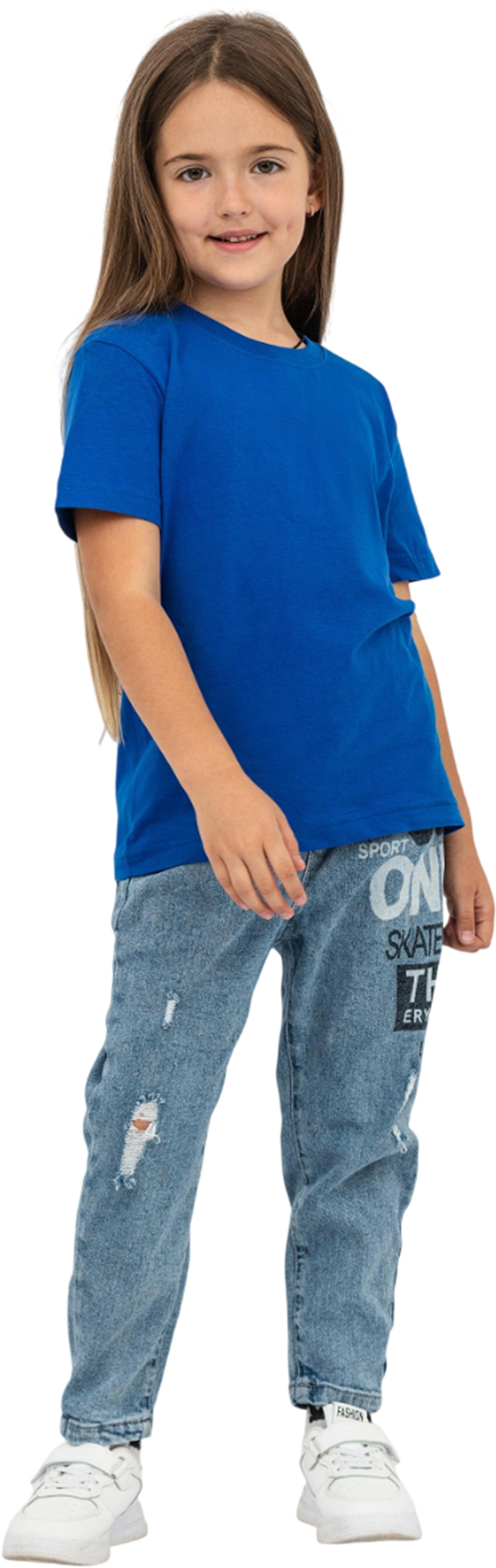 Футболка дитяча бавовняна Stedman Classic-T Kids ST2200W-BRR XL 158-164 волошковафото3