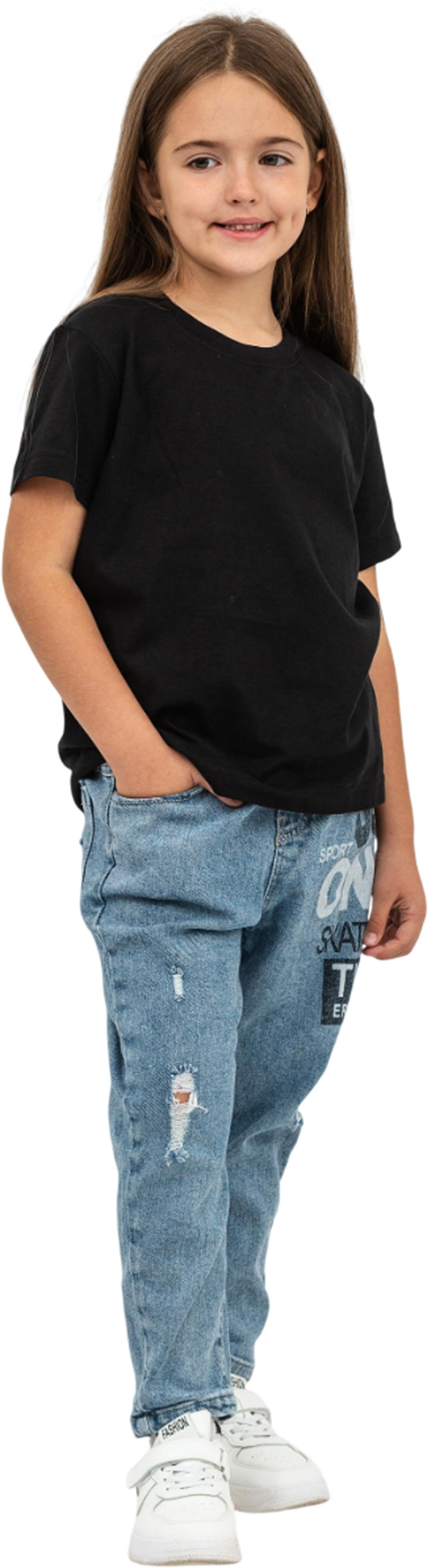 Футболка дитяча бавовняна Stedman Classic-T Kids ST2200W-BLO XS (110-116 cm) чорнафото4