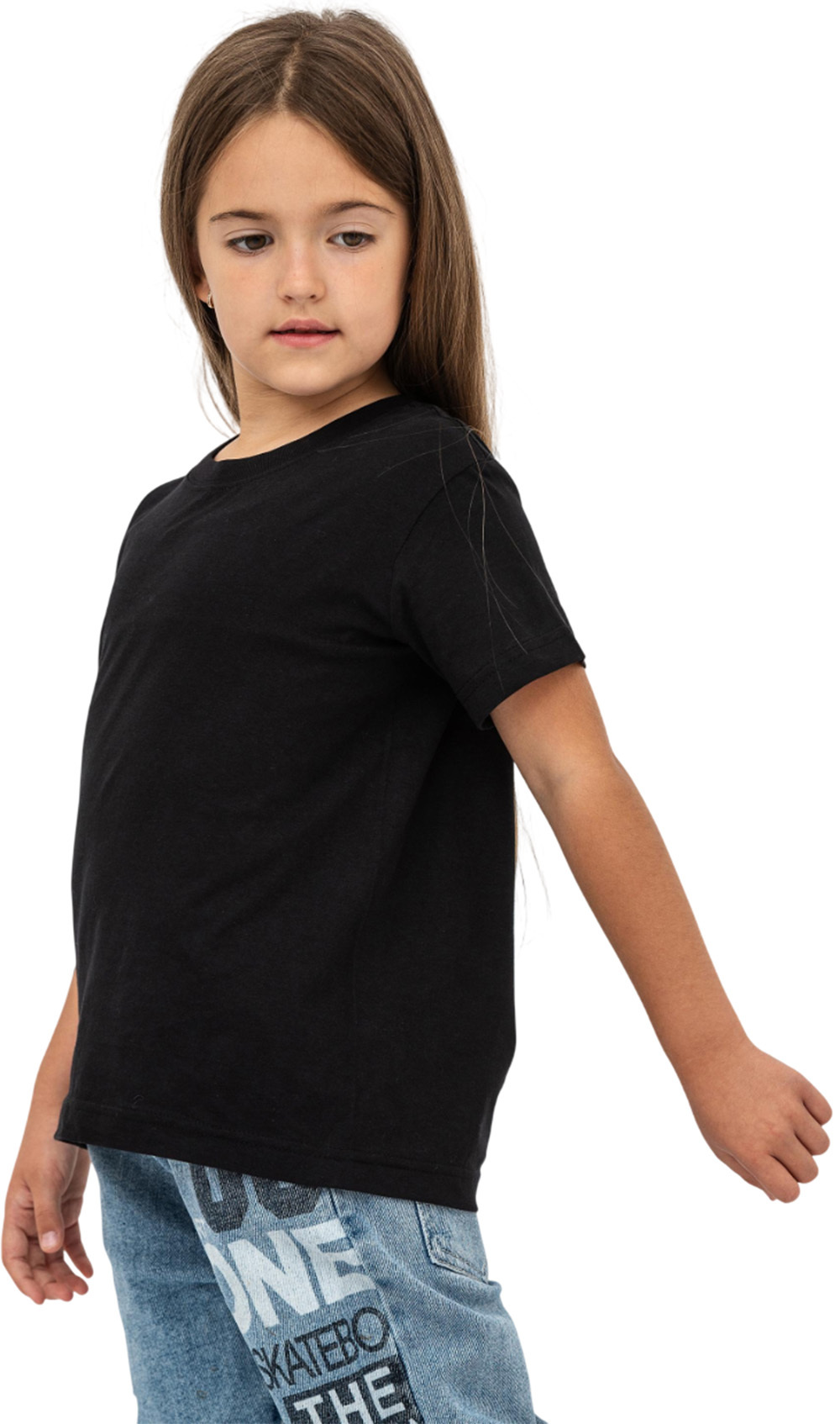 Футболка дитяча бавовняна Stedman Classic-T Kids ST2200W-BLO L (146-152 cm) чорнафото3