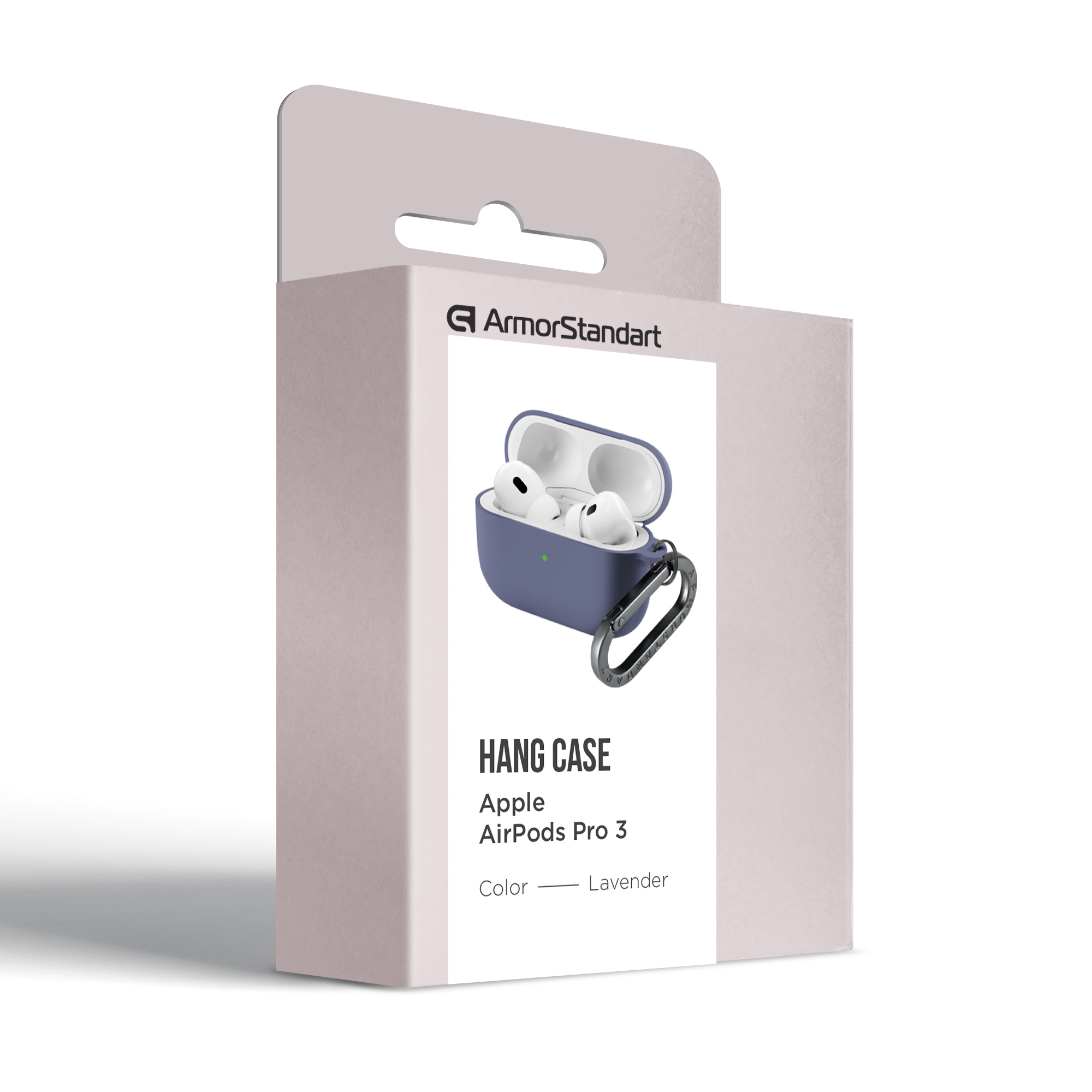 Чохол ArmorStandart Hang Case для Apple AirPods Pro 3 Lavender (ARM88274)фото