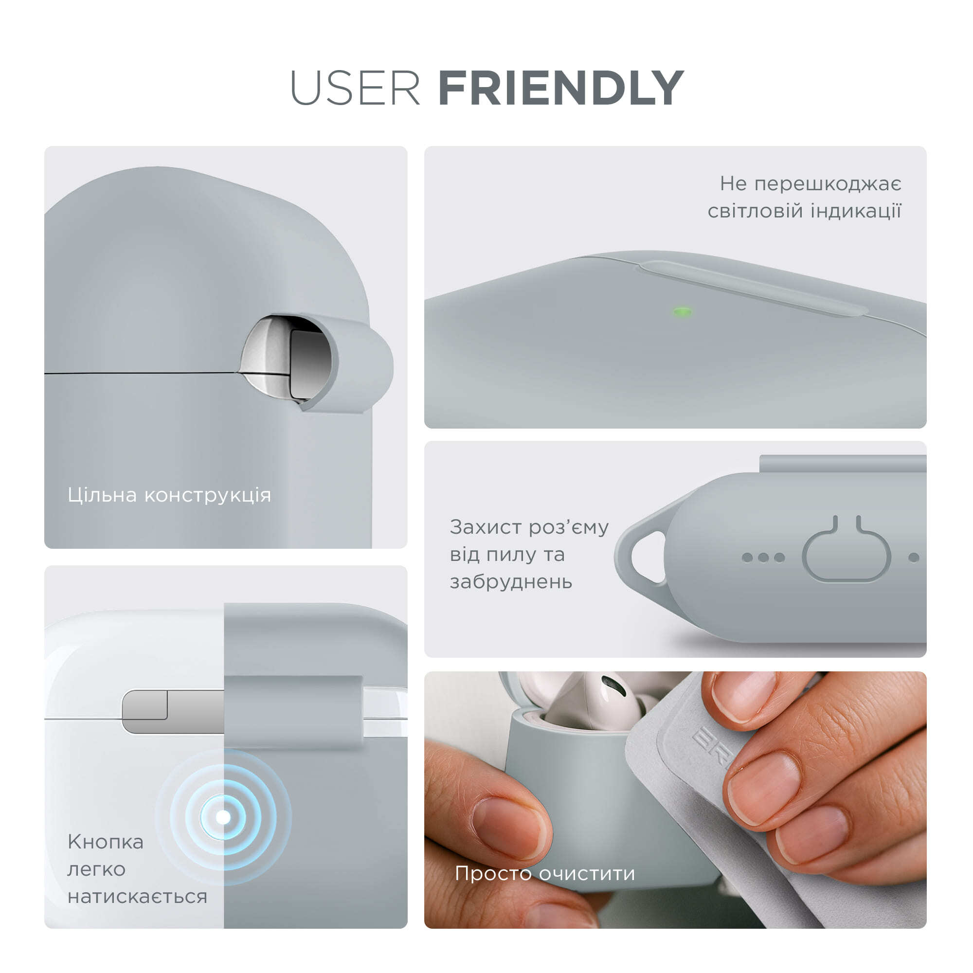 Чехол ArmorStandart Hang Case для Apple AirPods Pro 3 Luminous (ARM88276) фото 