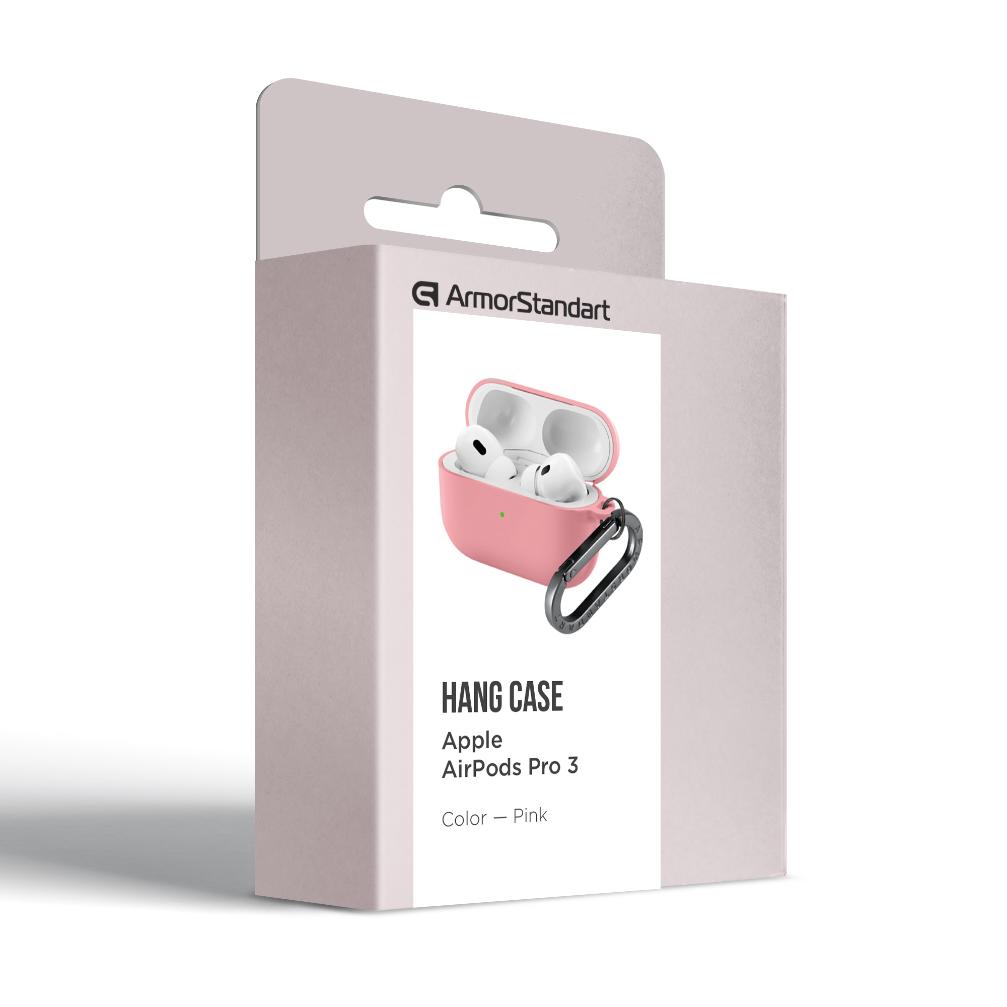 Чехол ArmorStandart Hang Case для Apple AirPods Pro 3 Pink (ARM88280) фото 