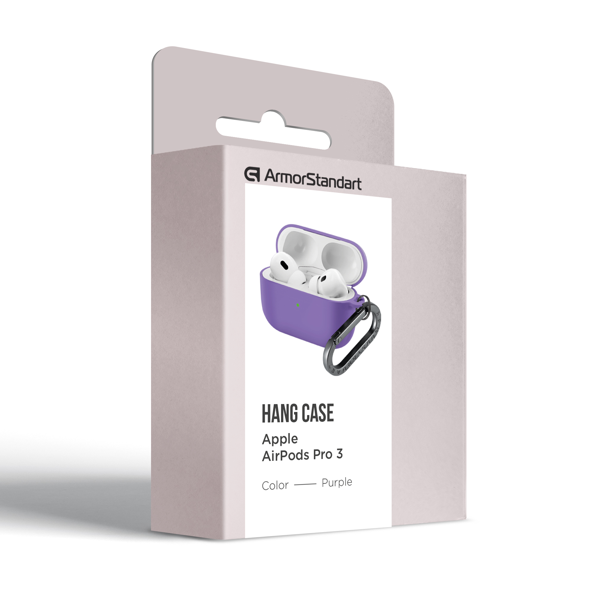 Чохол ArmorStandart Hang Case для Apple AirPods Pro 3 Purple (ARM88281)фото