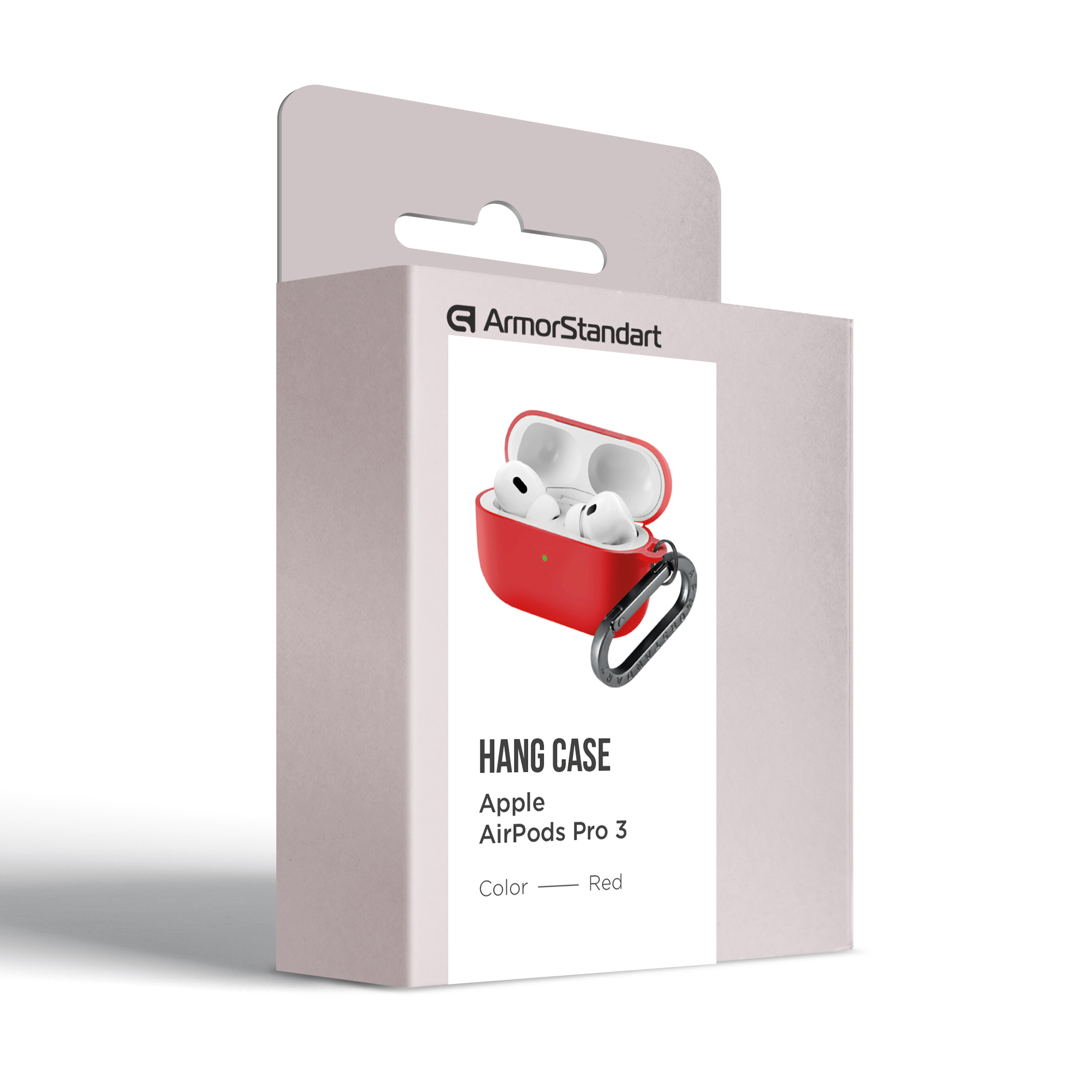 Чехол ArmorStandart Hang Case для Apple AirPods Pro 3 Red (ARM88282) фото 7