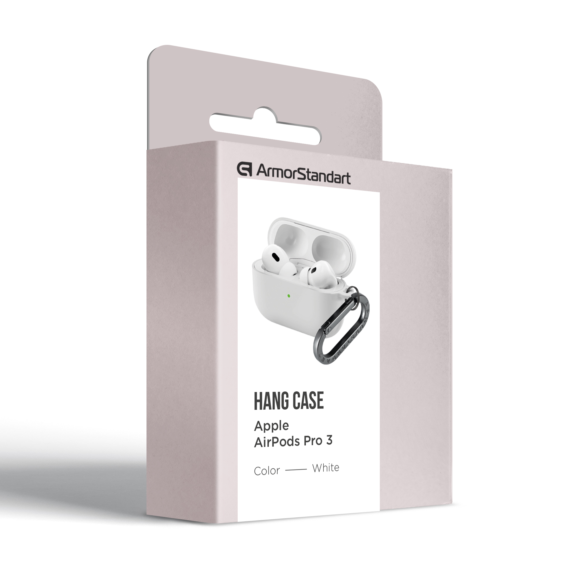 Чохол ArmorStandart Hang Case для Apple AirPods Pro 3 White (ARM88284)фото