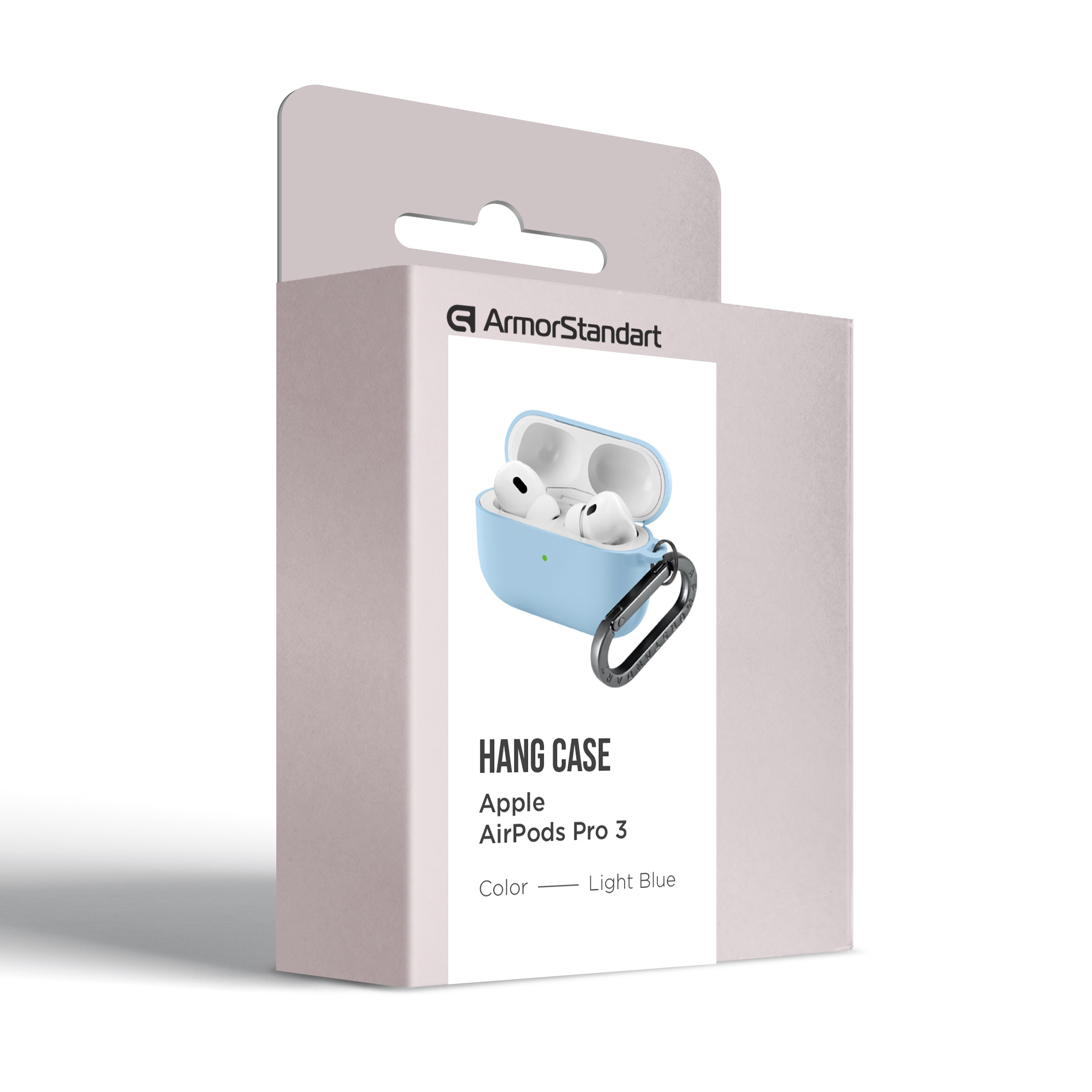 Чехол ArmorStandart Hang Case для Apple AirPods Pro 3 Light Blue (ARM88313) фото