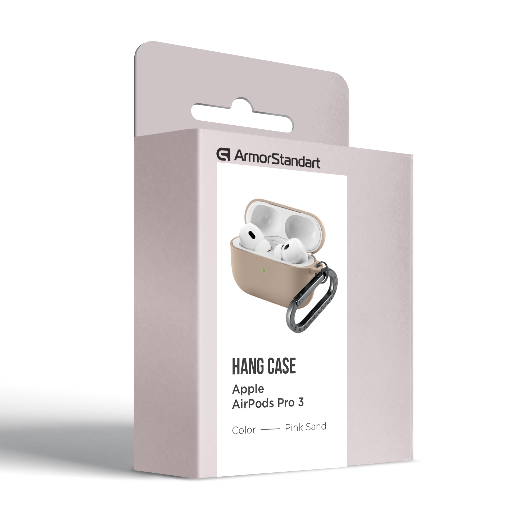 Чехол ArmorStandart Hang Case для Apple AirPods Pro 3 Pink Sand (ARM88314) фото 7