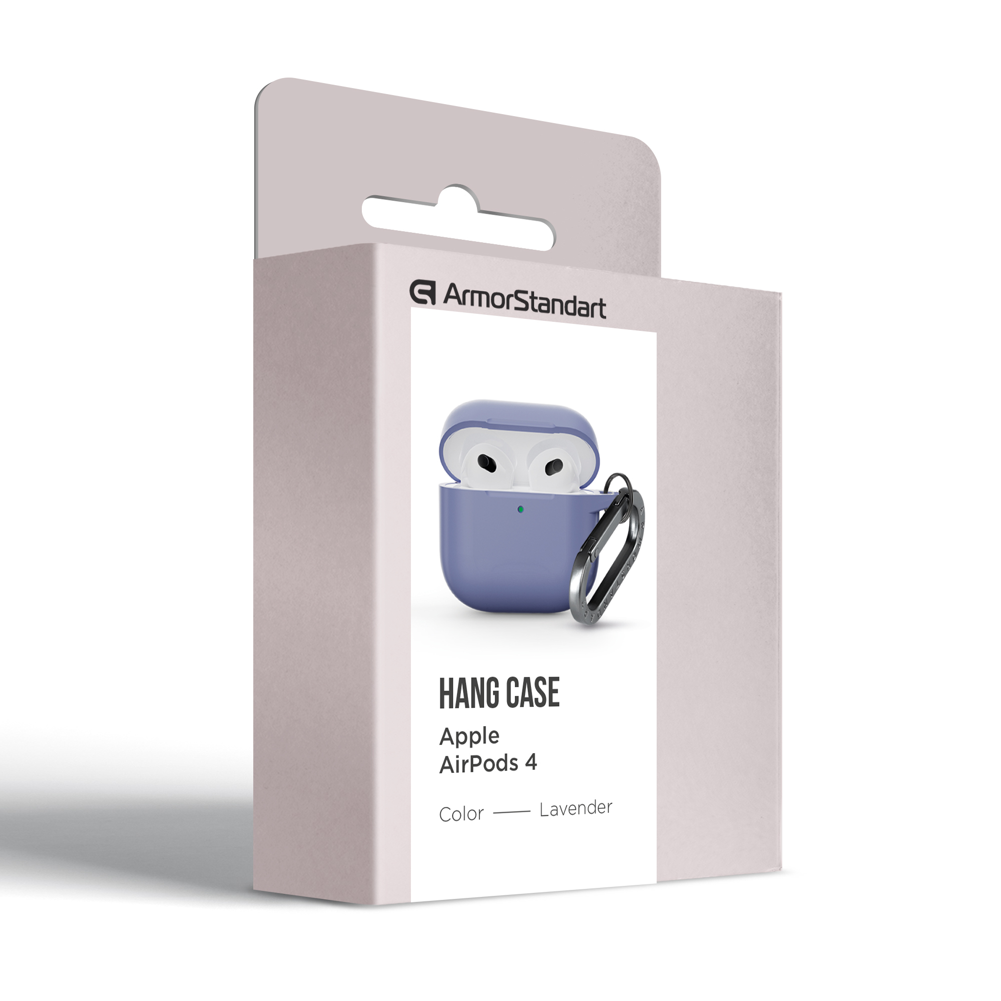 Чохол ArmorStandart Hang Case для Apple AirPods 4 Lavender (ARM81282)фото