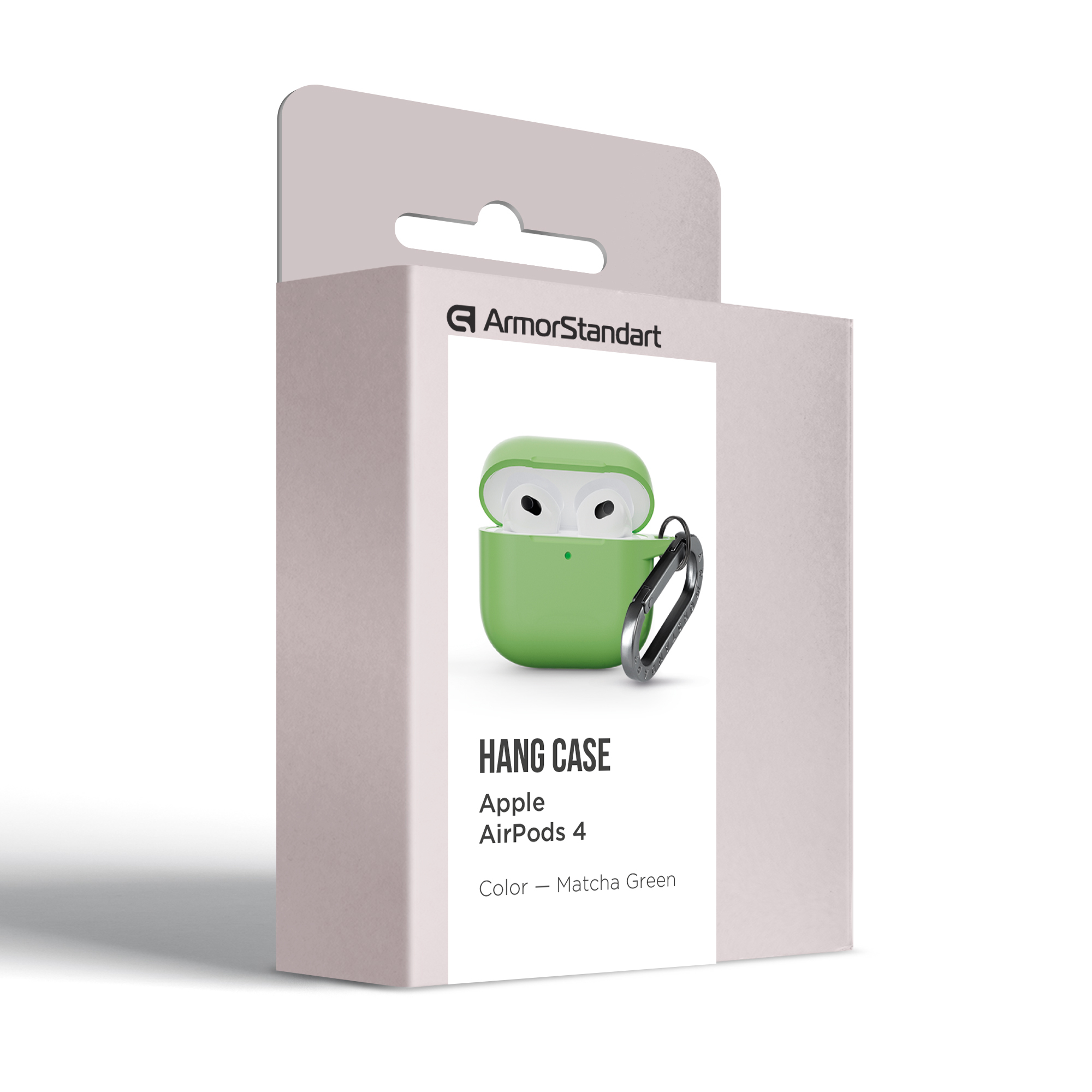 Чохол ArmorStandart Hang Case для Apple AirPods 4 Matcha Green (ARM81286)фото
