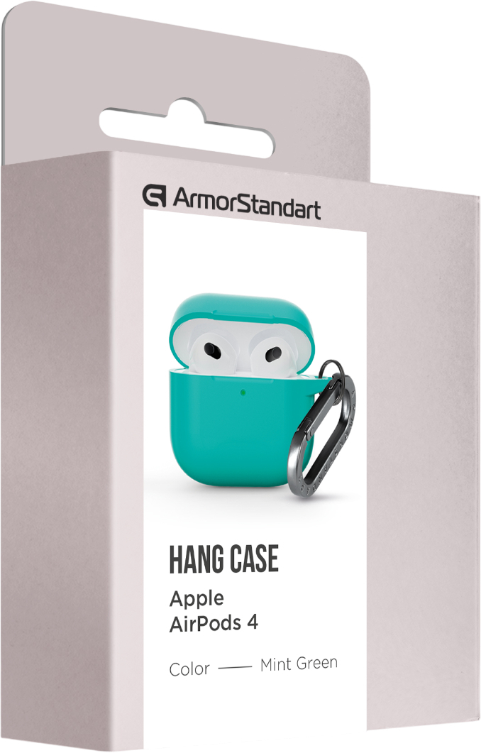 Чехол ArmorStandart Hang Case для Apple AirPods 4 Mint Green (ARM81287) фото 2