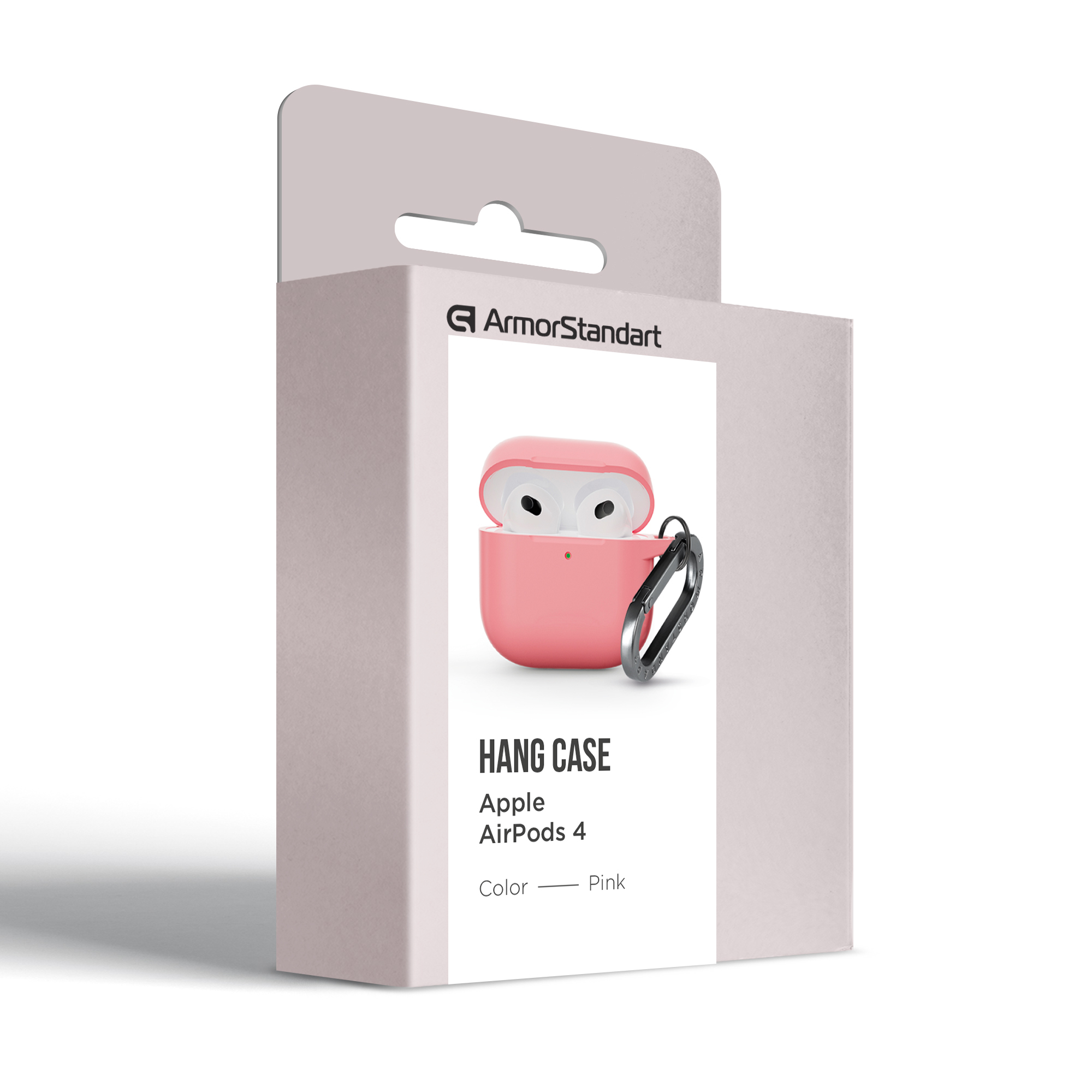 Чехол ArmorStandart Hang Case для Apple AirPods 4 Pink (ARM81290) фото 