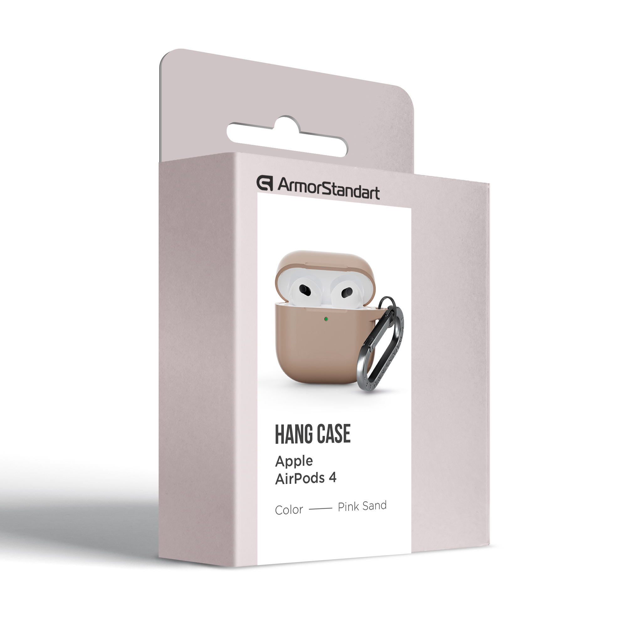 Чохол ArmorStandart Hang Case для Apple AirPods 4 Pink Sand (ARM81291)фото